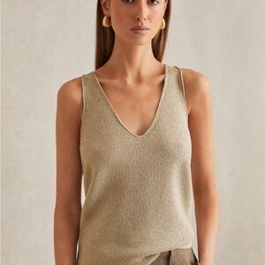 Reiss Metallic Vest - Mika